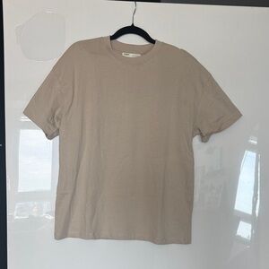 Pull&Bear Light Brown Short Sleeve Tee